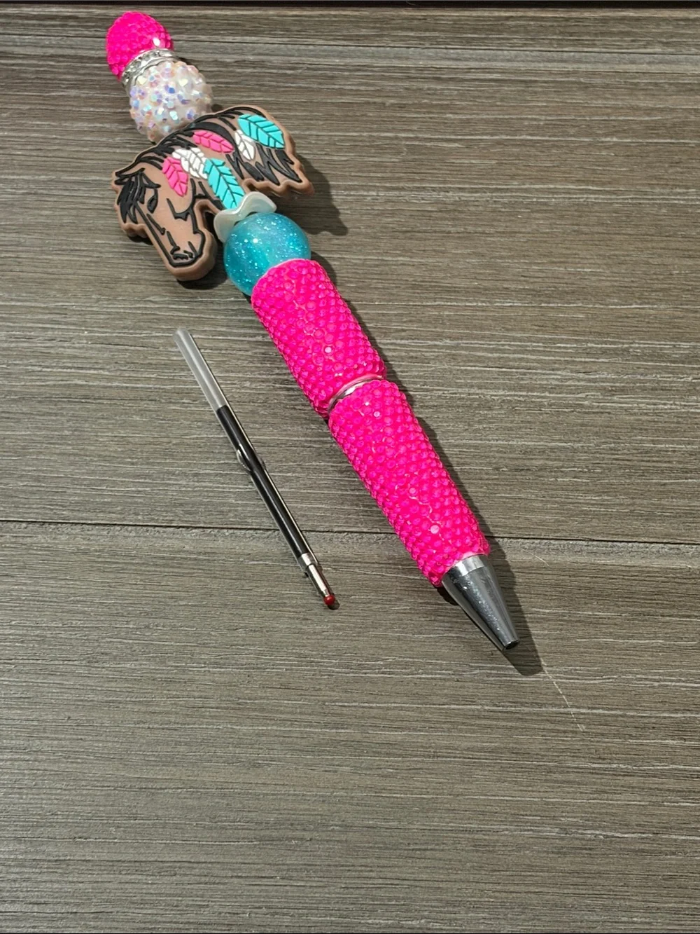 Handmade beaded ballpoint
